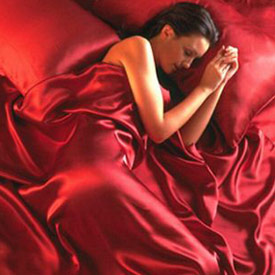 Red Satin Bedding - King Size Satin Duvet Cover Set