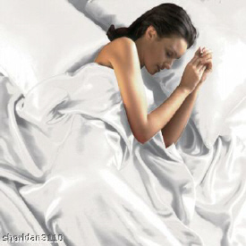 White Satin Bedding